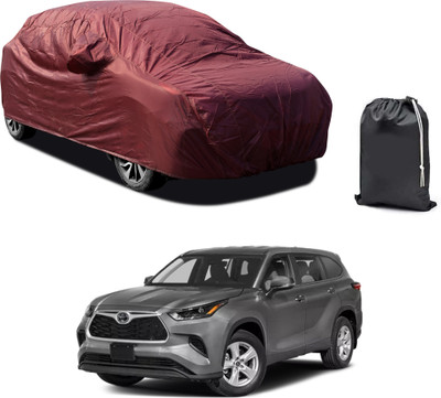PAGORA Car Cover For Toyota Highlander (With Mirror Pockets)(Maroon)