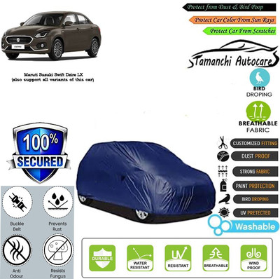 Tamanchi Autocare Car Cover For Maruti Suzuki Swift Dzire LX(Blue)