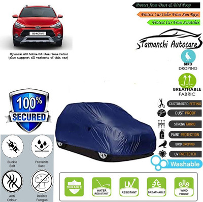 Tamanchi Autocare Car Cover For Hyundai i20 Active SX Dual Tone Petrol(Blue)