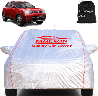 FAMEXON Car Cover For Mahindra XUV 300 (With Mirror Pockets)(Silver)
