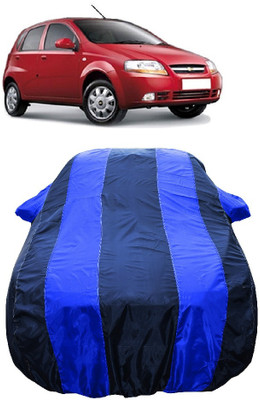 Wegather Car Cover For Chevrolet Aveo Uva (With Mirror Pockets)(Blue)