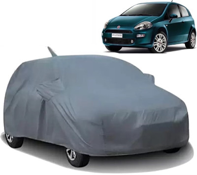 KULTEX Car Cover For Fiat Grande Punto (With Mirror Pockets)(Grey)
