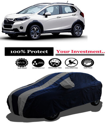 Amexride Car Cover For Honda WRV i-VTEC S Petrol (With Mirror Pockets)(Grey)