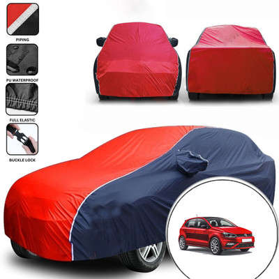 THE REAL ARV Car Cover For Volkswagen Cross Polo 1.5 TDI (With Mirror Pockets)(Red)