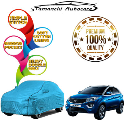 Tamanchi Autocare Car Cover For Renault Kiger (With Mirror Pockets)(Blue)