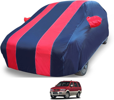 MOCKHE Car Cover For Chevrolet Tavera (With Mirror Pockets)(Red)