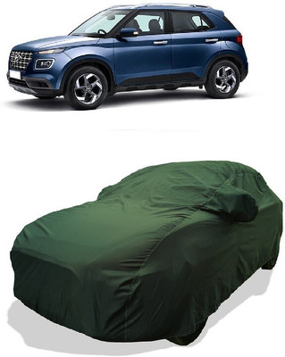 Coxtor Car Cover For Hyundai Venue S 1.4 CRDi (With Mirror Pockets)(Green)