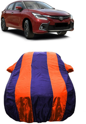 Wegather Car Cover For Toyota Glanza V (With Mirror Pockets)(Orange)