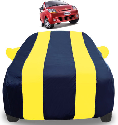 Amanzo Car Cover For Chevrolet Spark (With Mirror Pockets)(Yellow)