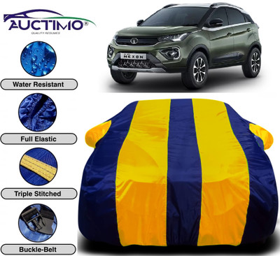 AUCTIMO Car Cover For Tata Nexon (With Mirror Pockets)(Multicolor)