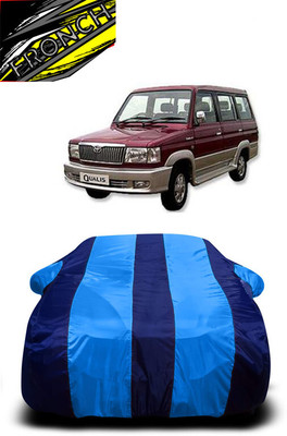 FRONCH Car Cover For Toyota Qualis FS B6 (With Mirror Pockets)(Blue)