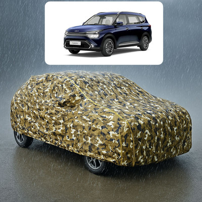 GOSHIV-car and bike accessories Car Cover For Kia Carens (With Mirror Pockets)(Yellow)