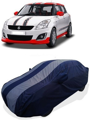 QLAX Car Cover For Hyundai Swift VXI Glory Limited Edition (With Mirror Pockets)(Grey)