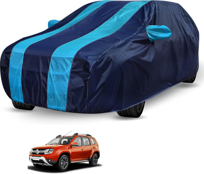 Auto Hub Car Cover For Renault Duster (Without Mirror Pockets)(Black, Blue)