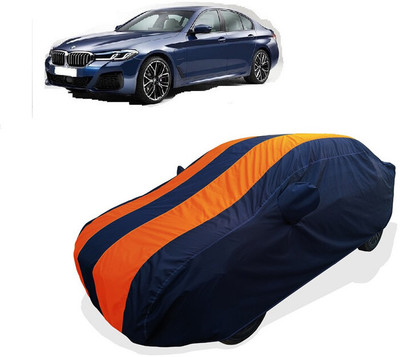 Coxtor Car Cover For BMW 5 Series 530i M Sport Petrol (With Mirror Pockets)(Orange)