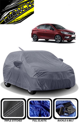 FRONCH Car Cover For Tata Tigor (With Mirror Pockets)(Grey)