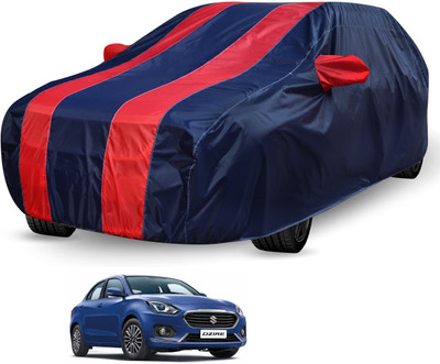 Auto Hub Car Cover For Maruti Suzuki Swift Dzire (Without Mirror Pockets)(Black, Red)