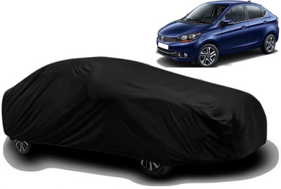 AXLOZ Car Cover For Tata Tigor (With Mirror Pockets)(Black)