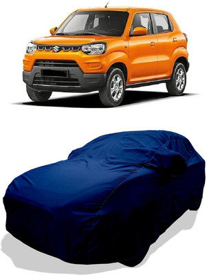 Coxtor Car Cover For Maruti Suzuki S-Presso VXI Plus Petrol (With Mirror Pockets)(Blue)