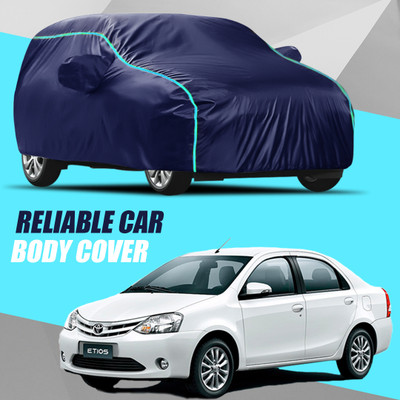 KULTEX Car Cover For Toyota Etios (With Mirror Pockets)(Multicolor)