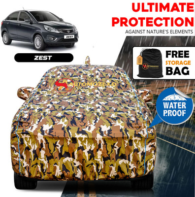 AUTOMOZEXO Car Cover For Tata Zest (With Mirror Pockets)(Multicolor)