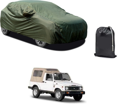 PAGORA Car Cover For Maruti Suzuki Gypsy (With Mirror Pockets)(Green)