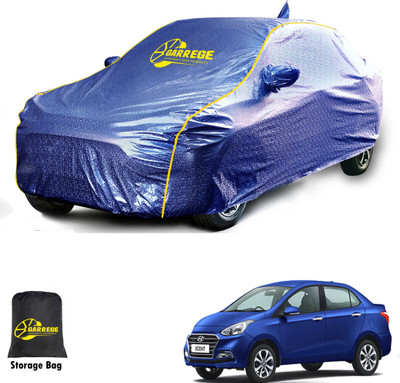 GARREGE Car Cover For Hyundai Xcent (With Mirror Pockets)(Blue, For 2014, 2015, 2016, 2017, 2018, 2019, 2020 Models)