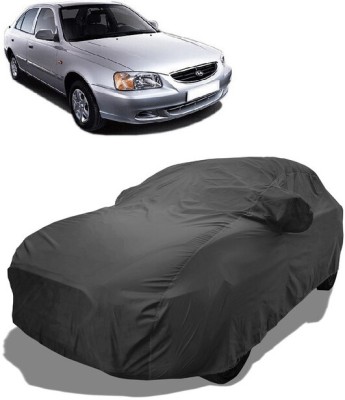 Coxtor Car Cover For Hyundai Accent GTX (With Mirror Pockets)(Grey)