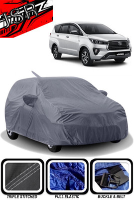 J S R Car Cover For Toyota Innova Crysta (With Mirror Pockets)(Grey)