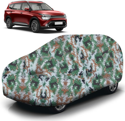 AUTOGUYS Car Cover For Kia Carens (With Mirror Pockets)(Green)