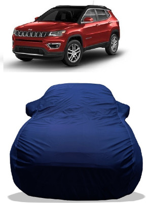 Wegather Car Cover For Jeep Compass 1.4 Longitude Option Petrol (With Mirror Pockets)(Blue)