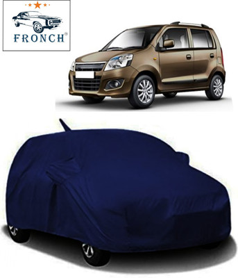 FRONCH Car Cover For Maruti Suzuki WagonR (With Mirror Pockets)(Blue)