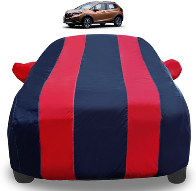 Auto Hub Car Cover For Honda WR-V (With Mirror Pockets)(Red)