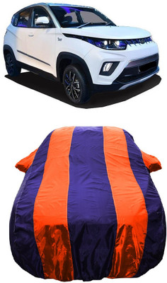 Wegather Car Cover For Mahindra E-KUV100 (With Mirror Pockets)(Orange)