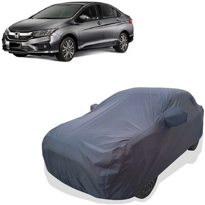 Tricway Car Cover For Honda City i VTEC V (With Mirror Pockets)(Grey)