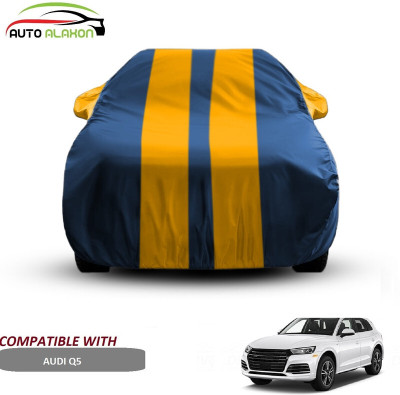 AUTO ALAXON Car Cover For Audi Q5 (With Mirror Pockets)(Blue, Yellow)