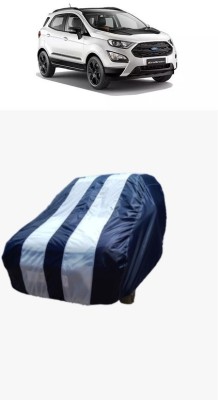 ATBROTHERS Car Cover For Hyundai Ecosport 1.2P Trend MT (Without Mirror Pockets)(White, Blue)