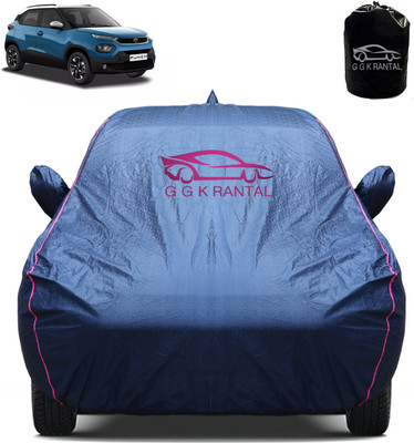 G G K RANTAL Car Cover For Tata Punch (With Mirror Pockets)(Blue)