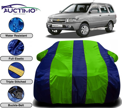 AUCTIMO Car Cover For Chevrolet Tavera (With Mirror Pockets)(Multicolor)