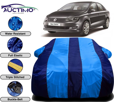 AUCTIMO Car Cover For Volkswagen Vento (With Mirror Pockets)(Multicolor)