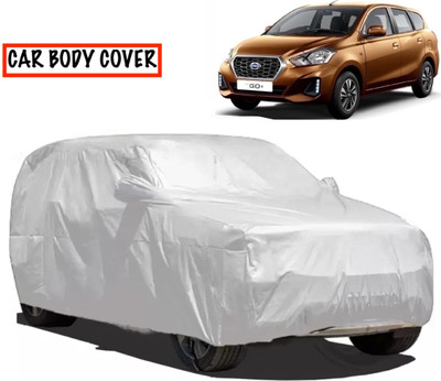 MAVENS Car Cover For Datsun Go+ (With Mirror Pockets)(Silver)