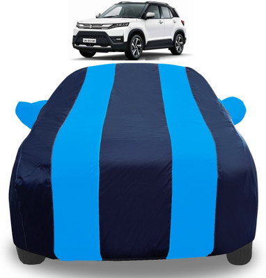 Amanzo Car Cover For Maruti Suzuki Vitara Brezza (With Mirror Pockets)(Blue)