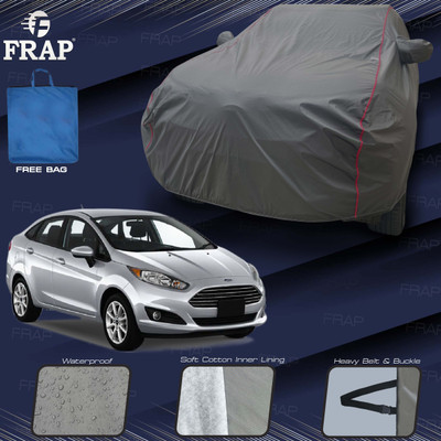 Frap Car Cover For Ford Fiesta (With Mirror Pockets)(Grey, Red)