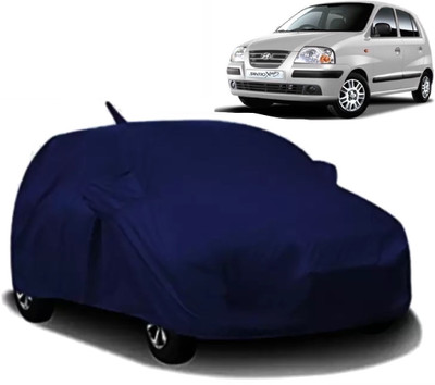 AXLOZ Car Cover For Hyundai Santro Xing (With Mirror Pockets)(Blue)