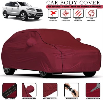 EverLand Car Cover For Hyundai Santa Fe (With Mirror Pockets)(Maroon)