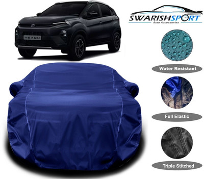 Swarish Car Cover For Tata Nexon (With Mirror Pockets)(Blue)