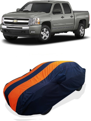 Coxtor Car Cover For Chevrolet Silverado 5.7L (With Mirror Pockets)(Orange)