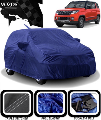VOZOS Car Cover For Mahindra TUV300 (With Mirror Pockets)(Blue)