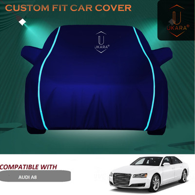 Ukara Car Cover For Audi A8 (With Mirror Pockets)(Blue)