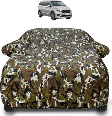 MOCKHE Car Cover For Kia Carnival (With Mirror Pockets)(Brown)
